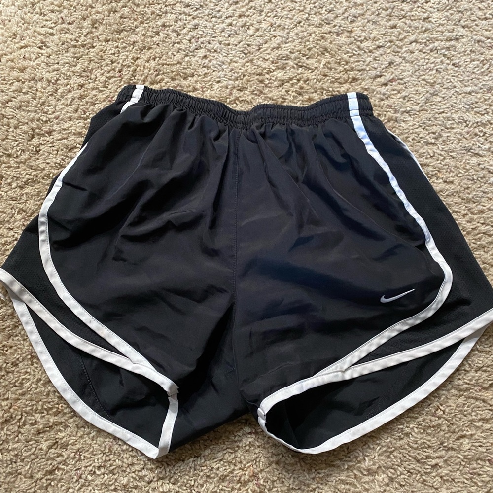 Black and White Nike Athletic Shorts